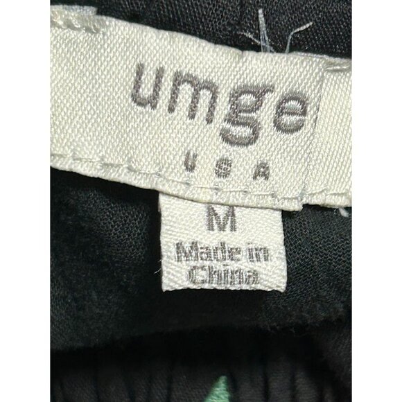 Umgee Women's‎ Black Floral Embroidered Boho Tunic Dress Bell Sleeves Size M - Picture 5 of 7